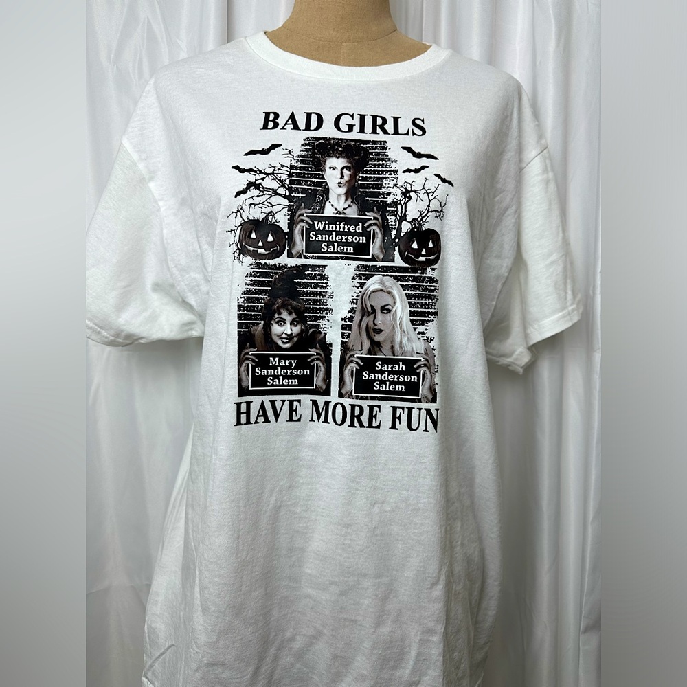 Bad Girls t-shirt size L white